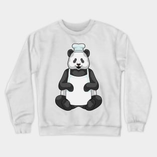 Panda as Chef with Cooking hat Crewneck Sweatshirt